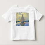 Monet Zeilboot bij Le Petit-Gennevilliers Kinder Shirts<br><div class="desc">Peuter T-Shirt met Claude Monets olieverfschilderij Zeilboot bij Le Petit-Gennevilliers (1874). Een serene zeilboot vaart in Parijs,  Frankrijk. Perfect voor liefhebbers van impressionisme en Franse kunstverzamelaars!</div>