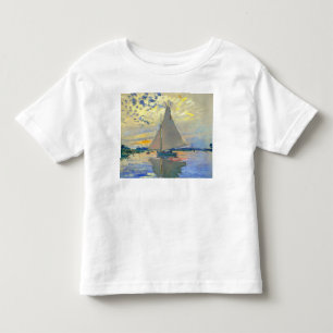 Monet Zeilboot bij Le Petit-Gennevilliers Kinder Shirts
