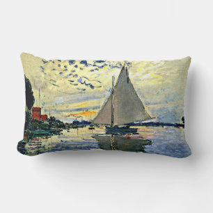 Monet - Zeilboot bij le Petit Gennevilliers Kussen