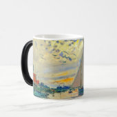 Monet Zeilboot bij Le Petit-Gennevilliers Magische Mok (Voorkant links)