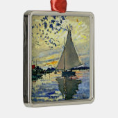 Monet - Zeilboot bij le Petit Gennevilliers Metalen Ornament (Rechts)