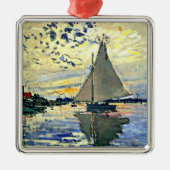 Monet - Zeilboot bij le Petit Gennevilliers Metalen Ornament (Voorkant)