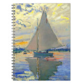 Monet Zeilboot bij Le Petit-Gennevilliers Notitieboek (Voorkant)