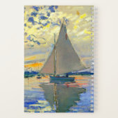 Monet Zeilboot bij Le Petit-Gennevilliers Notitieboek (Achterkant)