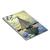 Monet - Zeilboot bij le Petit Gennevilliers Notitieboek (Rechterzijde)