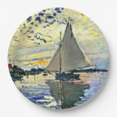 Monet - Zeilboot bij le Petit Gennevilliers Papieren Bordje (Voorkant)