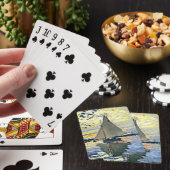 Monet - Zeilboot bij le Petit Gennevilliers Pokerkaarten (Insitu)