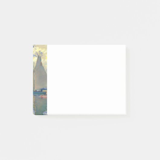 Monet Zeilboot bij Le Petit-Gennevilliers Post-it® Notes (Voorkant)