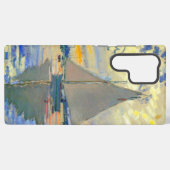 Monet Zeilboot bij Le Petit-Gennevilliers Samsung Galaxy Hoesje (Achterkant horizontaal)