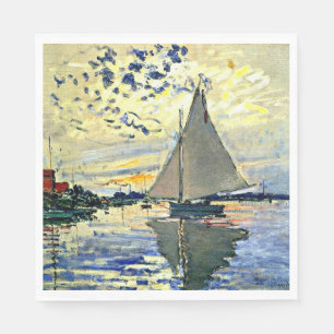 Monet - Zeilboot bij le Petit Gennevilliers, Servet
