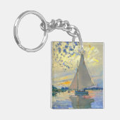 Monet Zeilboot bij Le Petit-Gennevilliers Sleutelhanger (Voorkant Links)