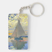 Monet Zeilboot bij Le Petit-Gennevilliers Sleutelhanger (achterkant)