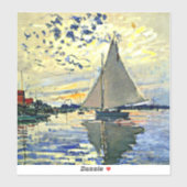 Monet - Zeilboot bij le Petit GENNEVILLIERS Sticker (Vel)