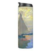 Monet Zeilboot bij Le Petit-Gennevilliers Thermosbeker (Geroteerd rechts)