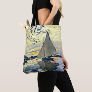 Monet - Zeilboot bij le Petit Gennevilliers Tote Bag