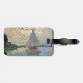 Monet Zeilboot Frans Impressionisme Klassieke Kuns Bagagelabel (Achterkant horizontaal)