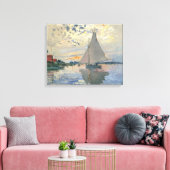 Monet zeilboot Frans impressionisme Klassieke kuns Canvas Afdruk (Insitu (Woonkamer))