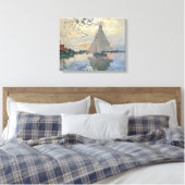 Monet zeilboot Frans impressionisme Klassieke kuns Canvas Afdruk (Insitu (Slaapkamer))