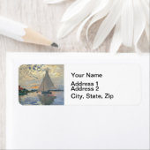 Monet zeilboot Frans impressionisme Klassieke kuns Etiket (Insitu)