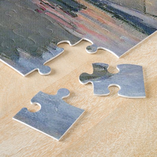 Monet zeilboot Frans impressionisme Klassieke kuns Legpuzzel (Zijkant)