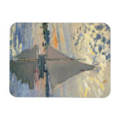 Monet zeilboot Frans impressionisme Klassieke kuns Magneet (Horizontaal)