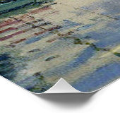 Monet zeilboot Frans impressionisme Klassieke kuns Perfect Poster (Hoek)