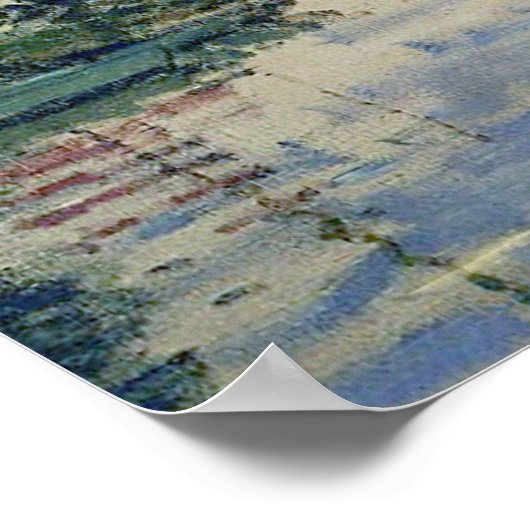 Monet zeilboot Frans impressionisme Klassieke kuns Poster (Hoek)