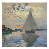 Monet zeilboot Frans impressionisme Klassieke kuns Poster (Voorkant)