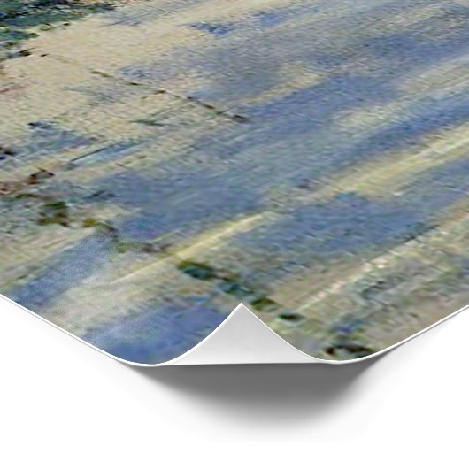 Monet zeilboot Frans impressionisme Klassieke kuns Poster (Hoek)