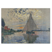 Monet zeilboot Frans impressionisme Klassieke kuns Snijplank (Voorkant)
