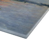 Monet zeilboot Frans impressionisme Klassieke kuns Snijplank (Hoek)