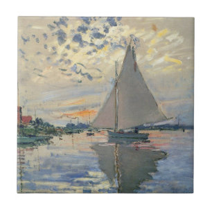 Monet zeilboot Frans impressionisme Klassieke kuns Tegeltje