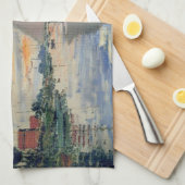 Monet zeilboot Frans impressionisme Klassieke kuns Theedoek (Quarter Fold)