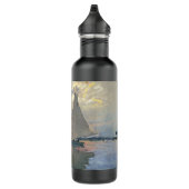 Monet zeilboot Frans impressionisme Klassieke kuns Waterfles (Rechts)