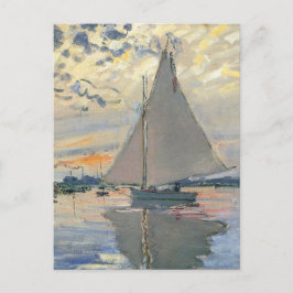 Monet Zeilboot Franse Impressionisme Klassieke Kun Briefkaart