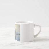 Monet Zeilboot Franse Impressionisme Klassieke Kun Espresso Kop (Rechts)