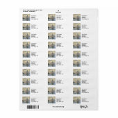 Monet Zeilboot Franse Impressionisme Klassieke Kun Etiket (Full Sheet)