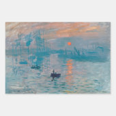 Monet Zeilboot Franse Impressionisme Klassieke Kun Inpakpapier Vel (Voorkant 3)