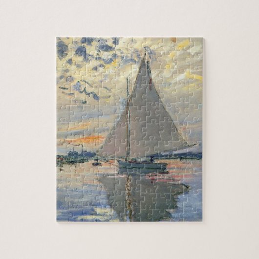 Monet Zeilboot Franse Impressionisme Klassieke Kun Legpuzzel (Verticaal)