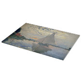 Monet Zeilboot Franse Impressionisme Klassieke Kun Snijplank (Hoek)