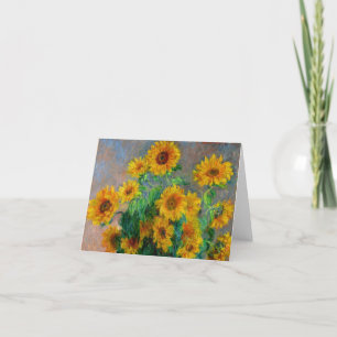 Monet-zonnebloemen Aankondiging