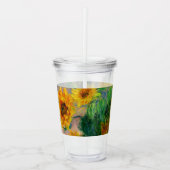 Monet-zonnebloemen Acryl Drinkbeker (Voorkant)