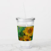Monet-zonnebloemen Acryl Drinkbeker (Links)