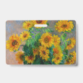 Monet Zonnebloemen Badge (Achterkant)