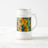 Monet-zonnebloemen Bierpul (Voorkant rechts)