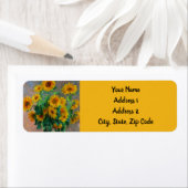 Monet-zonnebloemen Etiket (Insitu)