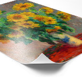 Monet-zonnebloemen Foto Afdruk (Hoek)