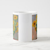 Monet-zonnebloemen Grote Koffiekop (Voorkant)