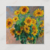 Monet-zonnebloemen Informatiekaartje (Voorkant)