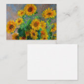 Monet-zonnebloemen Informatiekaartje (Voorkant / Achterkant)